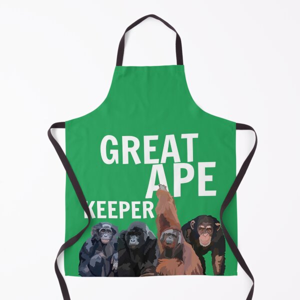Item preview, G is for Great Ape Keeper,Great Ape Keeper – Dedicated Wildlife Care and Conservation Illustration designed and sold by PrettylittlepastelUk.