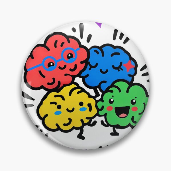 Item preview, Celeberate All kinds of Minds Cute Brains Puns designed and sold by ElixirCraft.