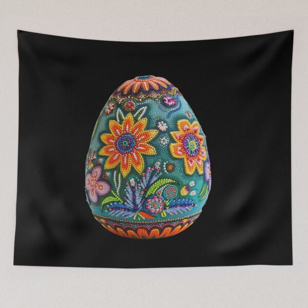 Item preview, Huichol Beaded Egg designed and sold by Myra365Art.