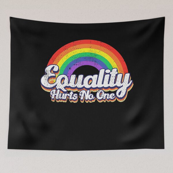 Item preview, Equality Hurts No One LGBT Rainbow Retro Vintage LGBTQ designed and sold by Cute-Collection.