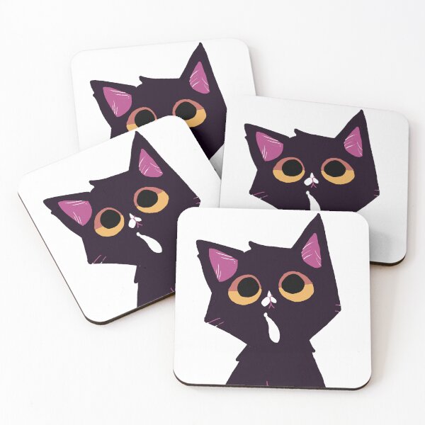 Item preview, Sapphire The Black Cat w/ White Spots | Transparent  designed and sold by Sneaky-Beans.