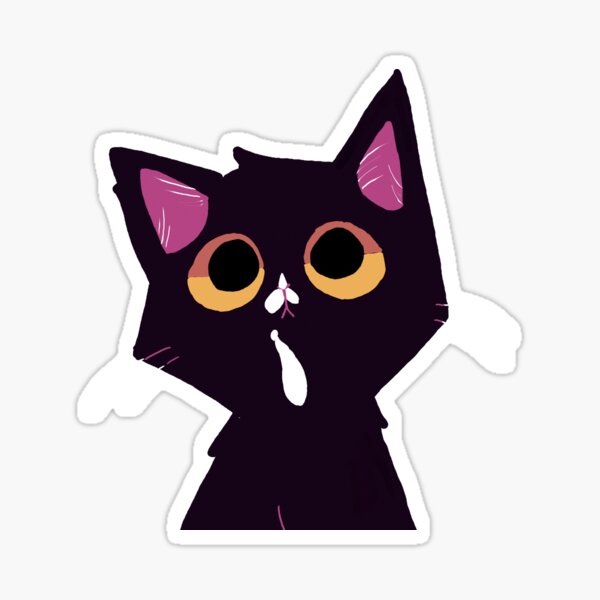 Artikel-Vorschau von Saphir, die schwarze Katze mit weißen Flecken | Transparent, designt und verkauft von Sneaky-Beans.