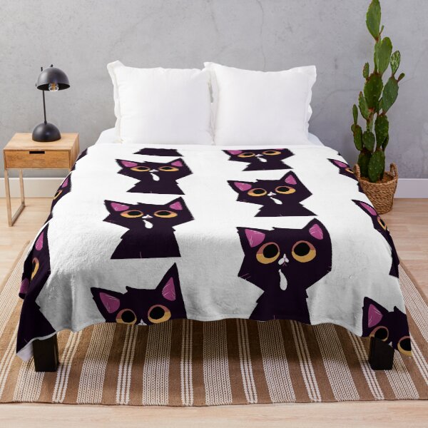 Item preview, Sapphire The Black Cat w/ White Spots | Transparent designed and sold by Sneaky-Beans.
