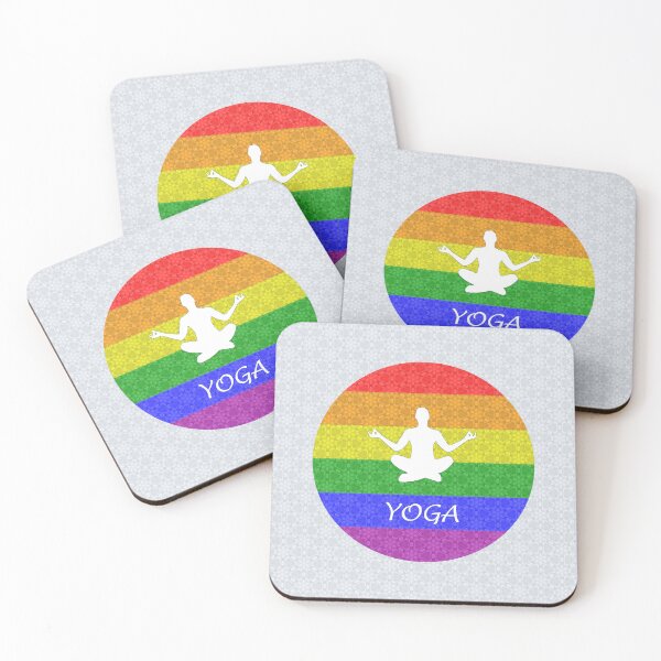 Item preview, Yoga - Gay Pride designed and sold by PrideFeliz.