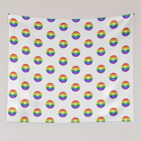 Item preview, Yoga - Gay Pride designed and sold by PrideFeliz.