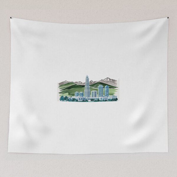Item preview, Santiago Illustrated – Between Andes and Skyscrapers designed and sold by StormArte.
