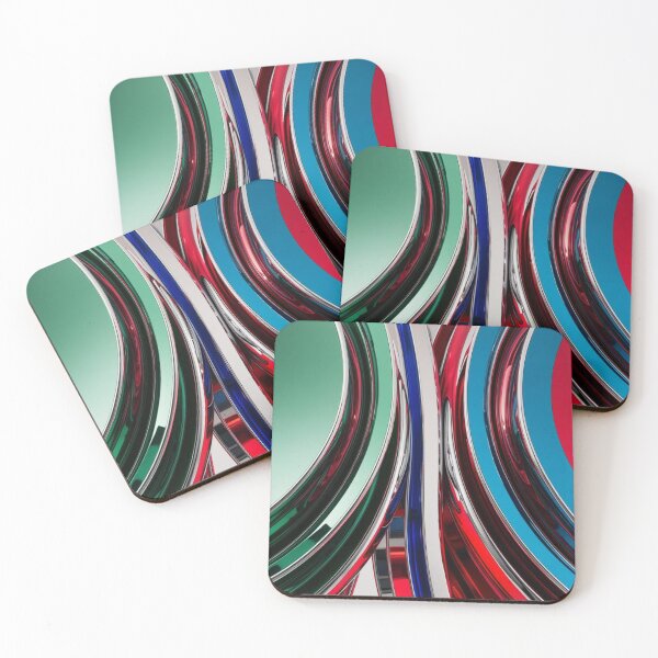 Item preview, Bold Mirrored Curves in Alpine Shine designed and sold by Harmonic_Layers.