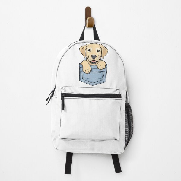 Vista previa del artículo con la obra «Perrito en el Bolsillo – Labrador Amarillo para Llevar», diseñado y vendido por StormArte.