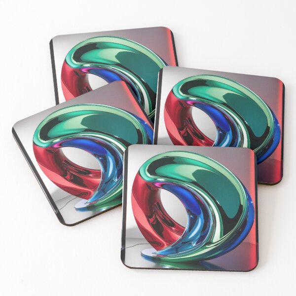 Item preview, Futuristic Alpine Chrome Sculpture Loop designed and sold by Harmonic_Layers.