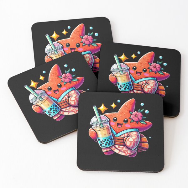Item preview, Starfish Bubble Boba Tea Anime Cute Kawaii designed and sold by Artistoos.
