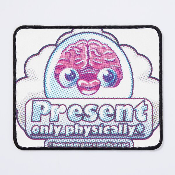 Item preview, Present Only Physically – Cute Dissociation Brain ?️??️ designed and sold by Bouncing Around Soaps.