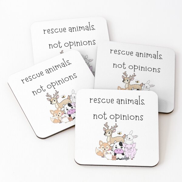 Item preview, Rescue Animals, Not Opinions designed and sold by majownik.
