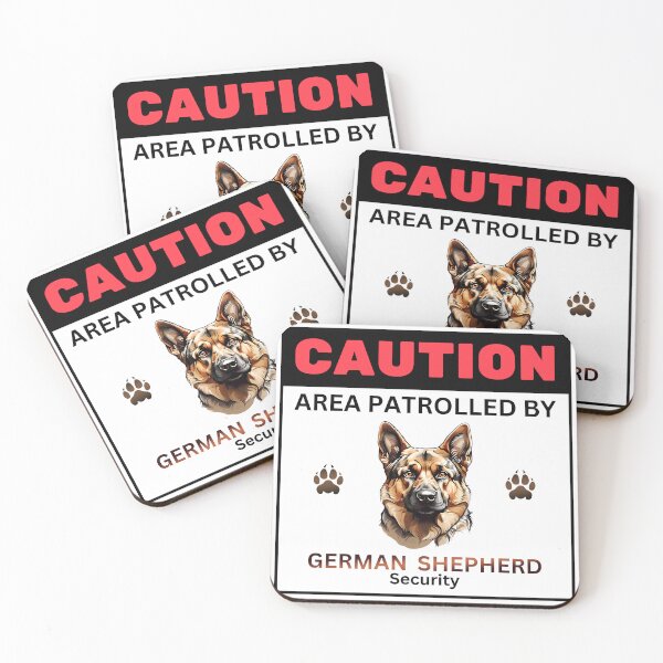 Item preview, Caution Area Patrolled By German Shepherd Security designed and sold by SolaoLab.