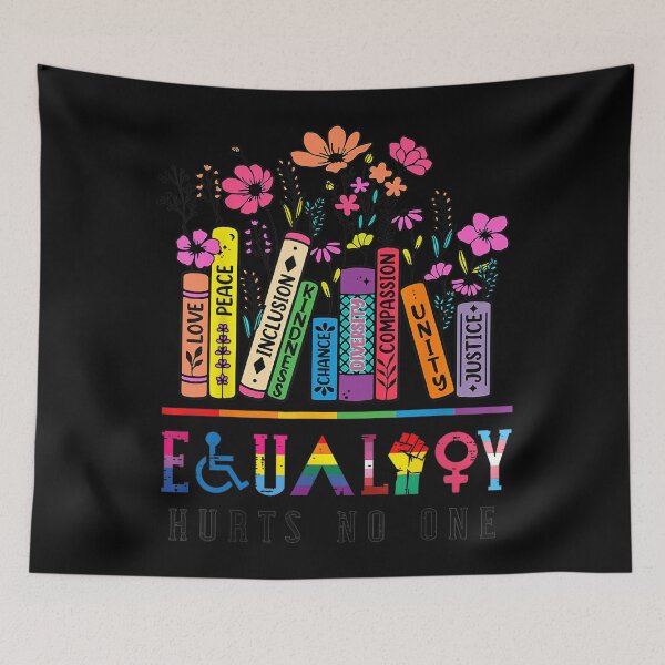 Item preview, Equality Hurts No One Rainbow LGBTQ Gay Pride Month designed and sold by Cute-Collection.