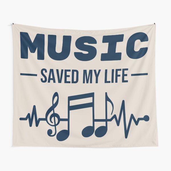 Item preview, Music Saved My Life – The Healing Power of Music Tee designed and sold by CuddlyPorcupine.