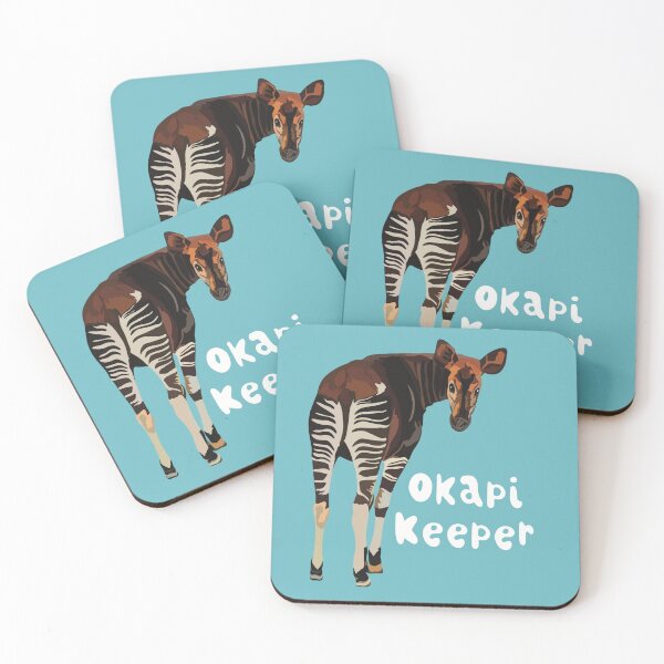 Item preview, O is for Okapi Keeper, Okapi – Rare Forest Giraffid from the Congo Jungle designed and sold by PrettylittlepastelUk.