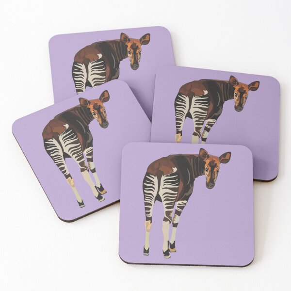 Item preview, O is for Okapi, Okapi – Rare Forest Giraffid from the Congo Jungle designed and sold by PrettylittlepastelUk.