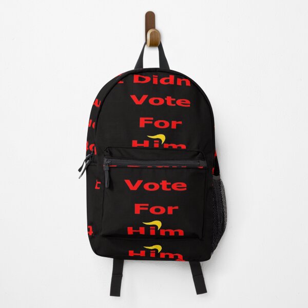 Item preview, I Didn't Vote For Him with yellow swoosh. Anti-Trump Merch designed and sold by Warren Paul Harris.