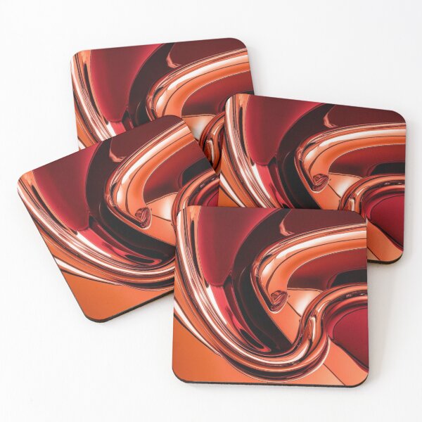 Item preview, Molten Copper Flow in Abstract Chrome designed and sold by Harmonic_Layers.