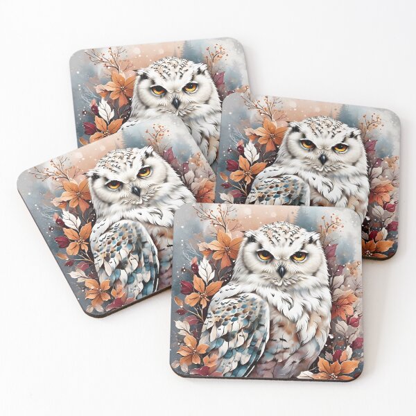 Item preview, Snowy Owl - watercolor christmas designed and sold by SolaoLab.
