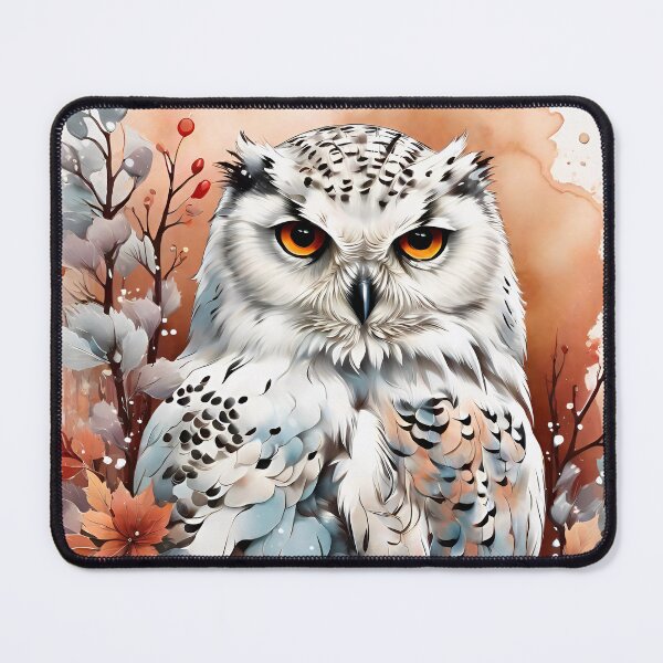 Item preview, Snowy Owl - watercolor winter designed and sold by SolaoLab.