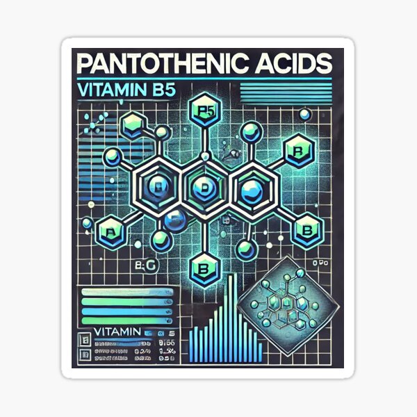 Item preview, "Pantothenic Acids | Funny Vitamin B5 Shirt | Science and Health Tee" designed and sold by Living Warrior Designs.