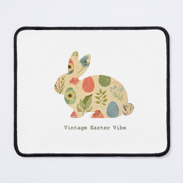 Item preview, Vintage Easter Vibe T-Shirt - Nostalgic Bunny Silhouette with Floral & Easter Egg Collage designed and sold by AnnDesignStudio.