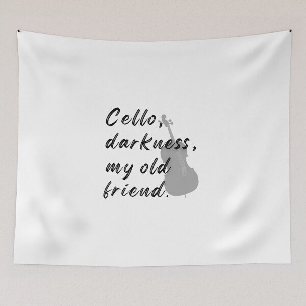 Item preview, Cello, Darkness, My Old Friend  designed and sold by LoveGrub.
