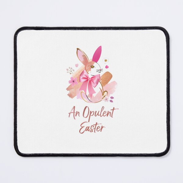 Item preview, Luxury Easter Bunny T-Shirt: Chic Pink Bow & Floral Accents for Spring Celebrations designed and sold by AnnDesignStudio.