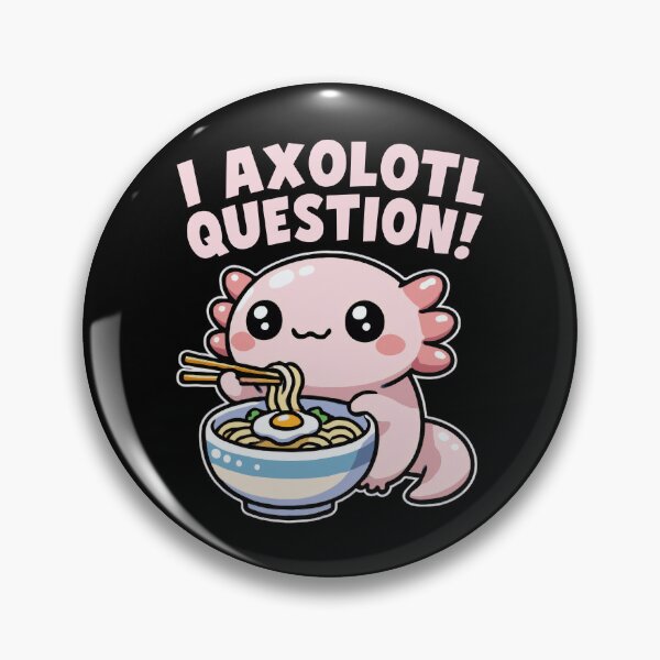 Item preview, Kawaii Axolotl Eating Ramen Noodles Cute Anime Design designed and sold by Shaun-Arts.
