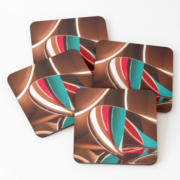Item preview, Teal, Copper & Crimson Light Curve designed and sold by Harmonic_Layers.