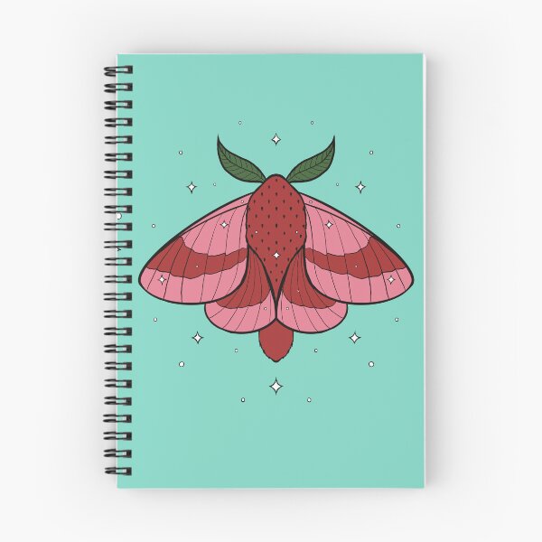 Item preview, Sparkly Rosy Maple Strawberry Moth designed and sold by crumblyneurodiv.