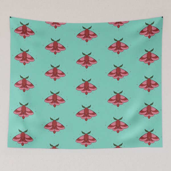 Item preview, Sparkly Rosy Maple Strawberry Moth designed and sold by crumblyneurodiv.