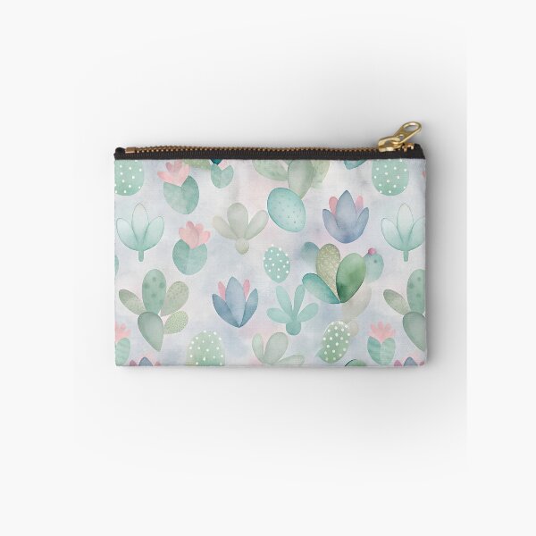 Item preview, cute and minimalist watercolor cactus blossoms in pastels colors designed and sold by dulceguavashop.