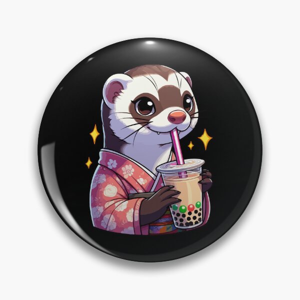 Item preview, Mongoose Bubble Boba Tea Anime Cute Kawaii designed and sold by Artistoos.