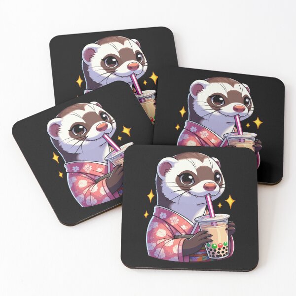 Item preview, Mongoose Bubble Boba Tea Anime Cute Kawaii designed and sold by Artistoos.