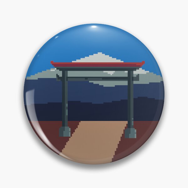 Item preview, Torii Gate Circle Pixel Art designed and sold by Ekira Pop Pixel.
