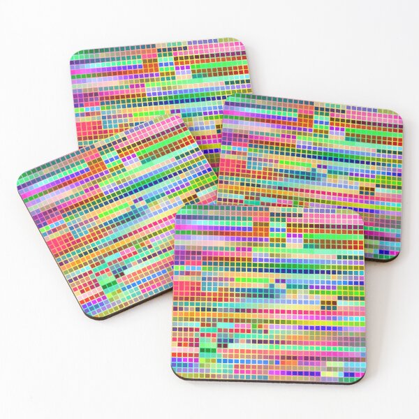 Item preview, bright colorful abstract squares designed and sold by chambergambit.