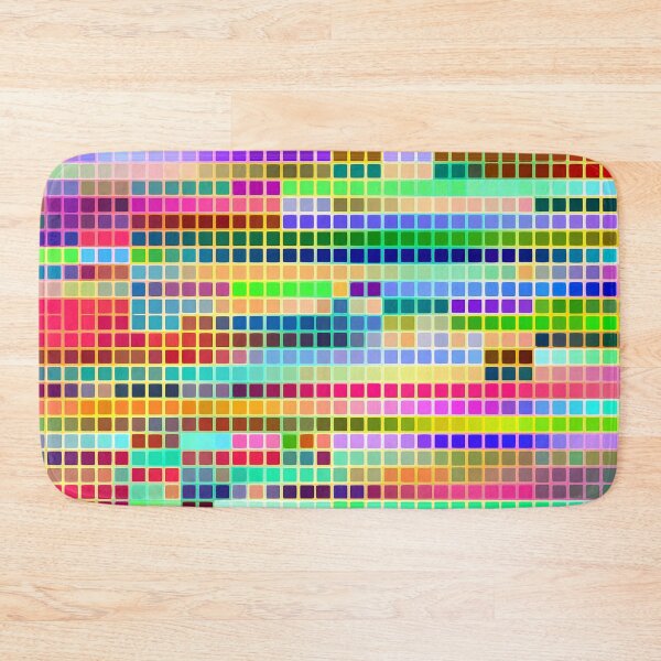 Item preview, bright colorful abstract squares designed and sold by chambergambit.