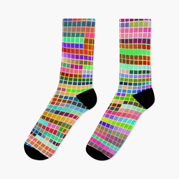 Item preview, bright colorful abstract squares designed and sold by chambergambit.