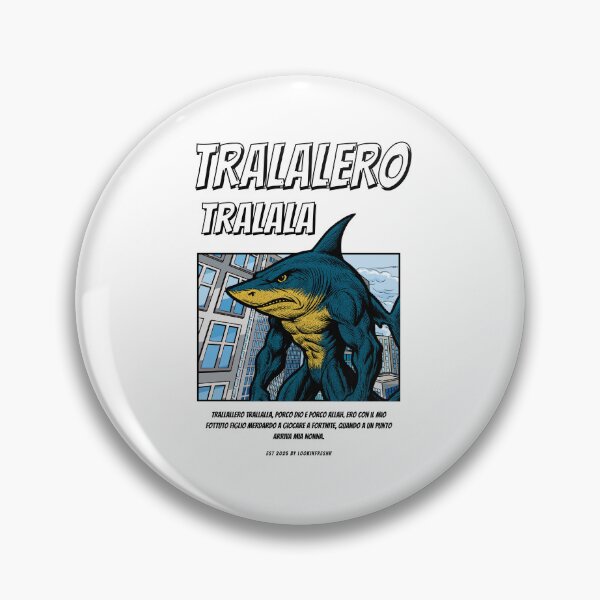 Item preview, Tralalero Tralala 90's Comic Style (Italian Brainrot) designed and sold by LookinFreshh.