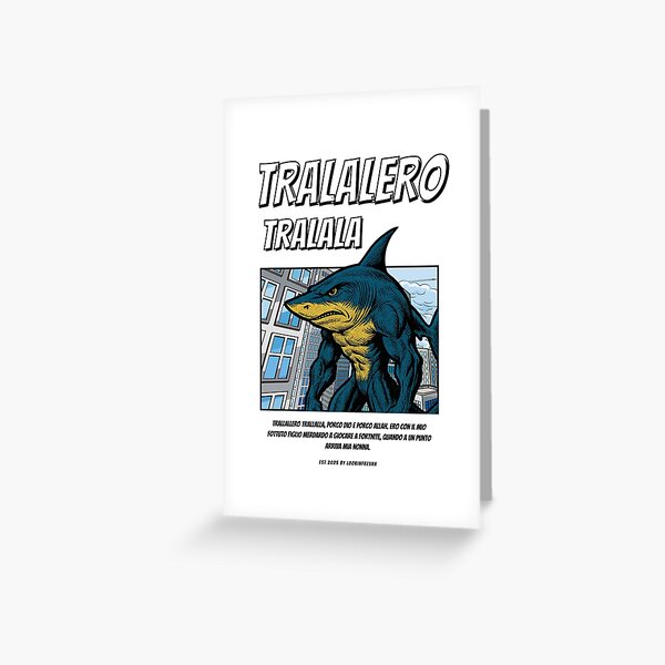 Item preview, Tralalero Tralala 90's Comic Style (Italian Brainrot) designed and sold by LookinFreshh.
