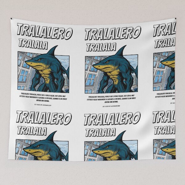 Item preview, Tralalero Tralala 90's Comic Style (Italian Brainrot) designed and sold by LookinFreshh.