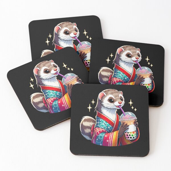 Item preview, Mongoose Bubble Boba Tea Anime Cute Kawaii designed and sold by Artistoos.