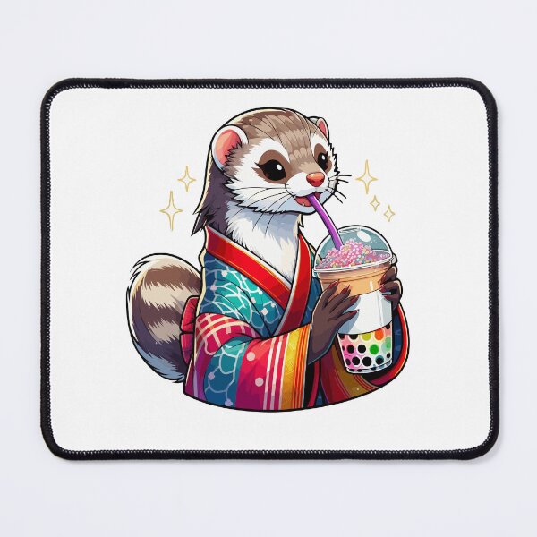 Item preview, Mongoose Bubble Boba Tea Anime Cute Kawaii designed and sold by Artistoos.