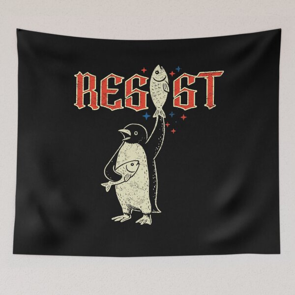 Item preview, Resist Penguin designed and sold by PrettyInk.