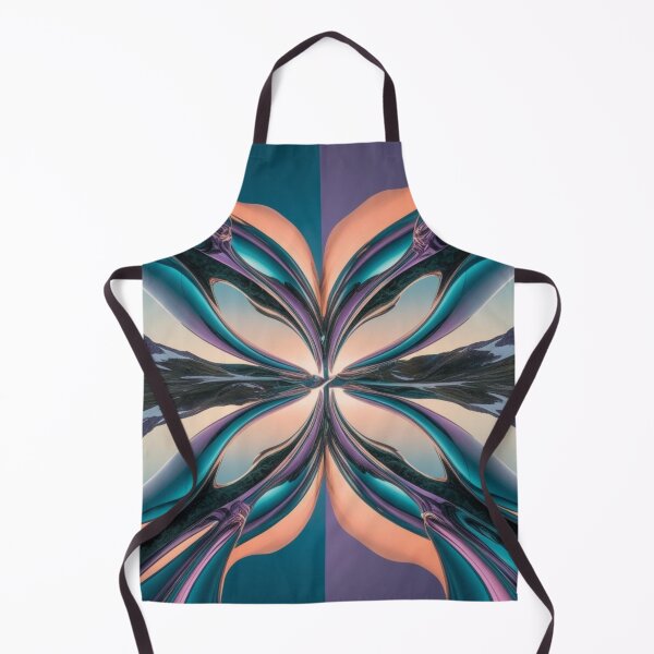 Item preview, Mirrored Abstract Curve in Colorful Alpine Tones designed and sold by Harmonic_Layers.