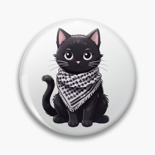 Item preview, Cute cat wearing the keffiyeh designed and sold by FreshArtFusion.