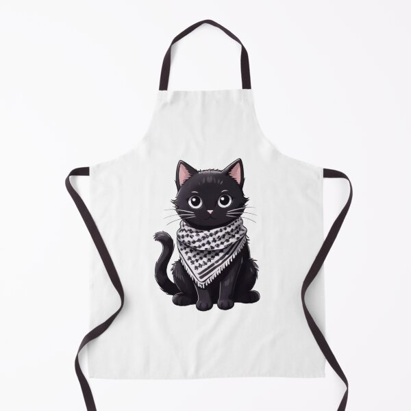 Item preview, Cute cat wearing the keffiyeh designed and sold by FreshArtFusion.