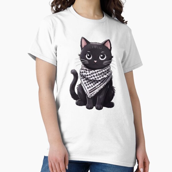 Aperçu de l'œuvre Chat mignon portant le keffieh créée et vendue par FreshArtFusion.